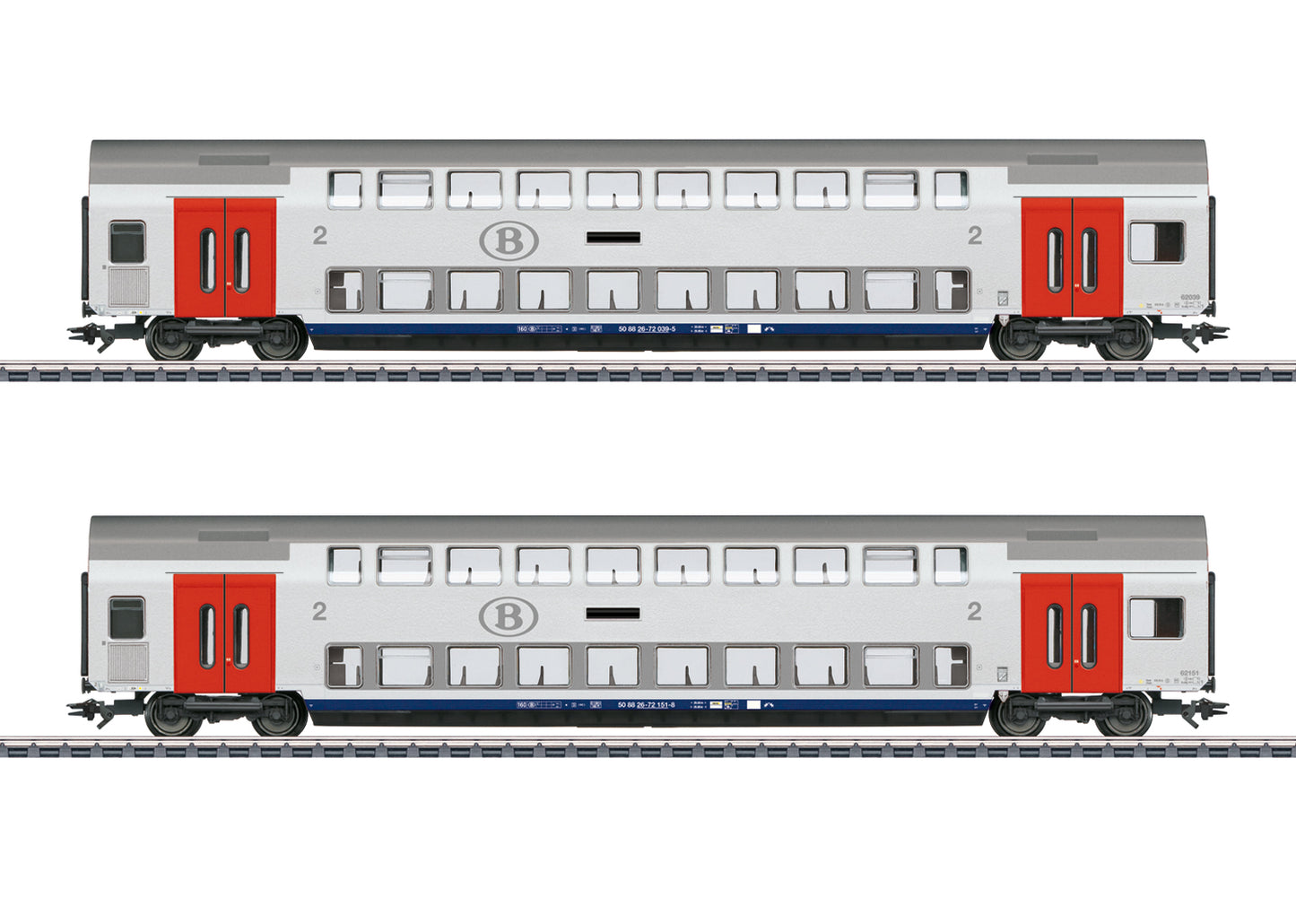 SNCB Bi-Level Car Set