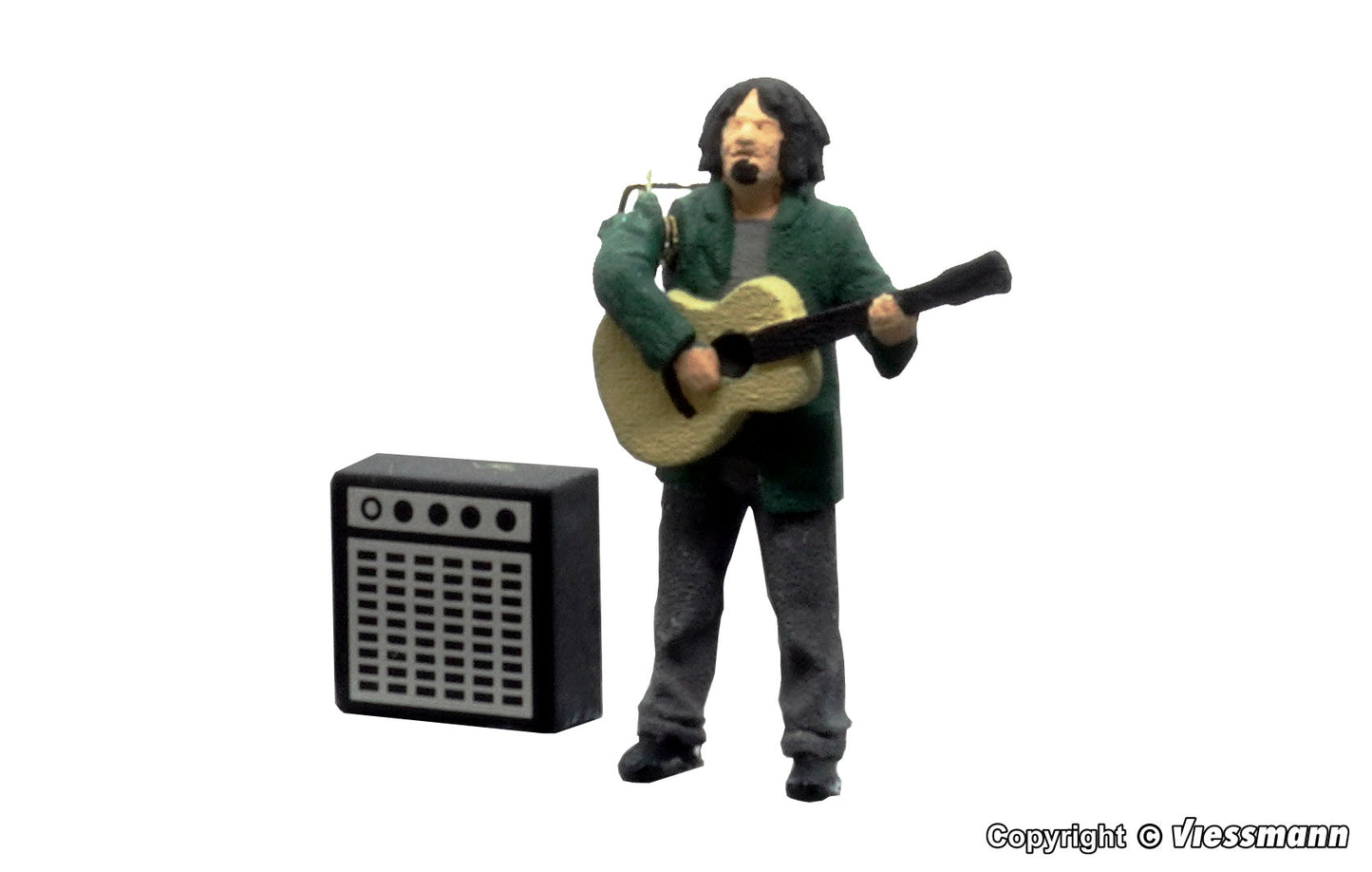 Street Guitarist with Amplifier, Moving