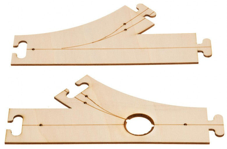 Laser Street Forks and Junctions 45°