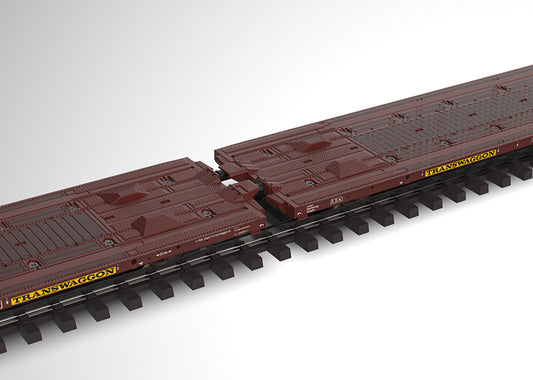 Pair of Type Laads 800B Flat Cars