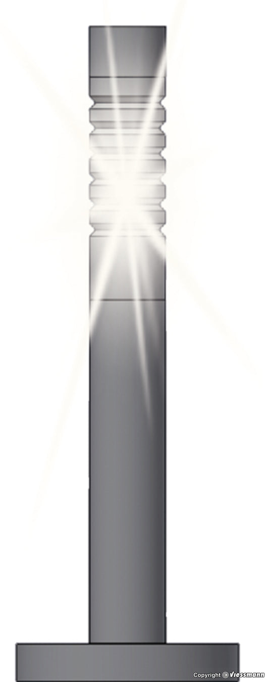 Modern Bollard Lights, LED White, 3 Pieces