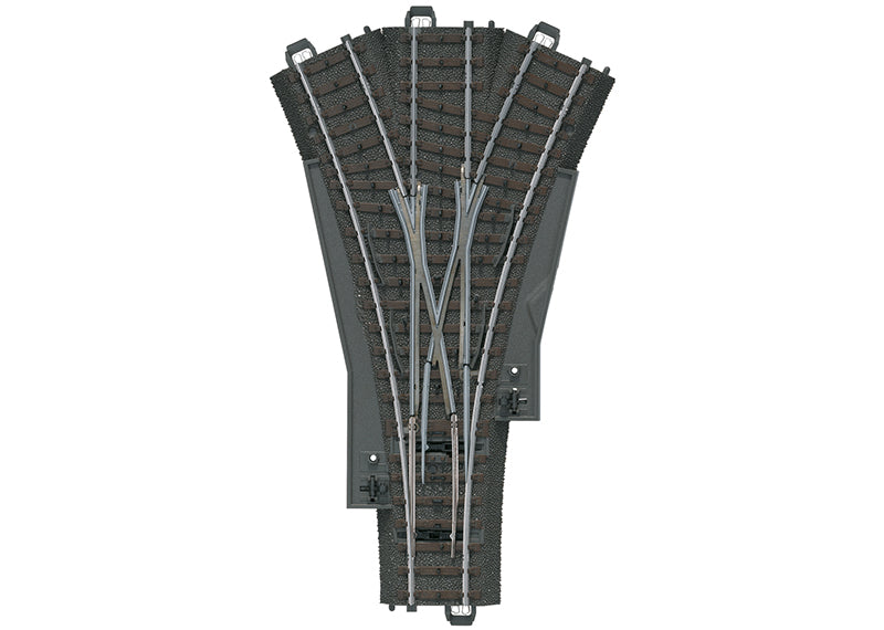 Three-Way Turnout Length 188.3 mm / 7-13/32"