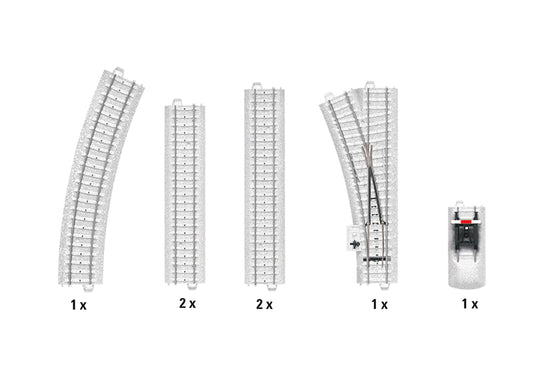 "Snow Covered Track" C Track Extension Set