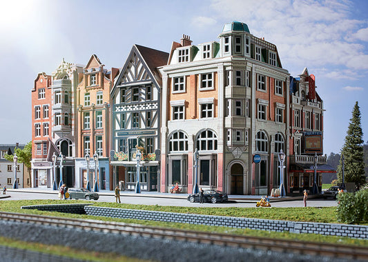 "Corner Building with a Bank" 3D Building Puzzle