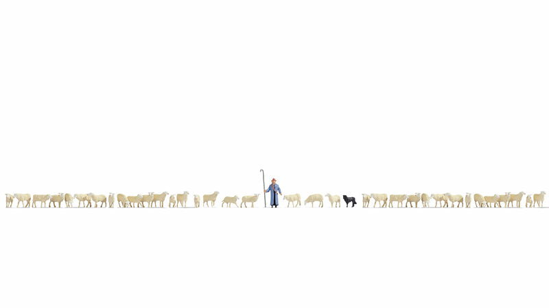 XL Set "Sheep and Shepherd"