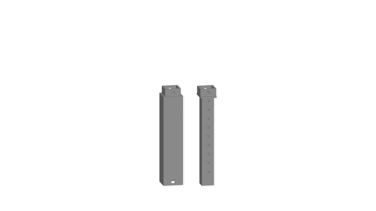 easy TRACK Pillars, Height-Adjustable