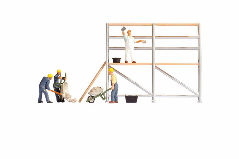 Bricklayers with Scaffolding