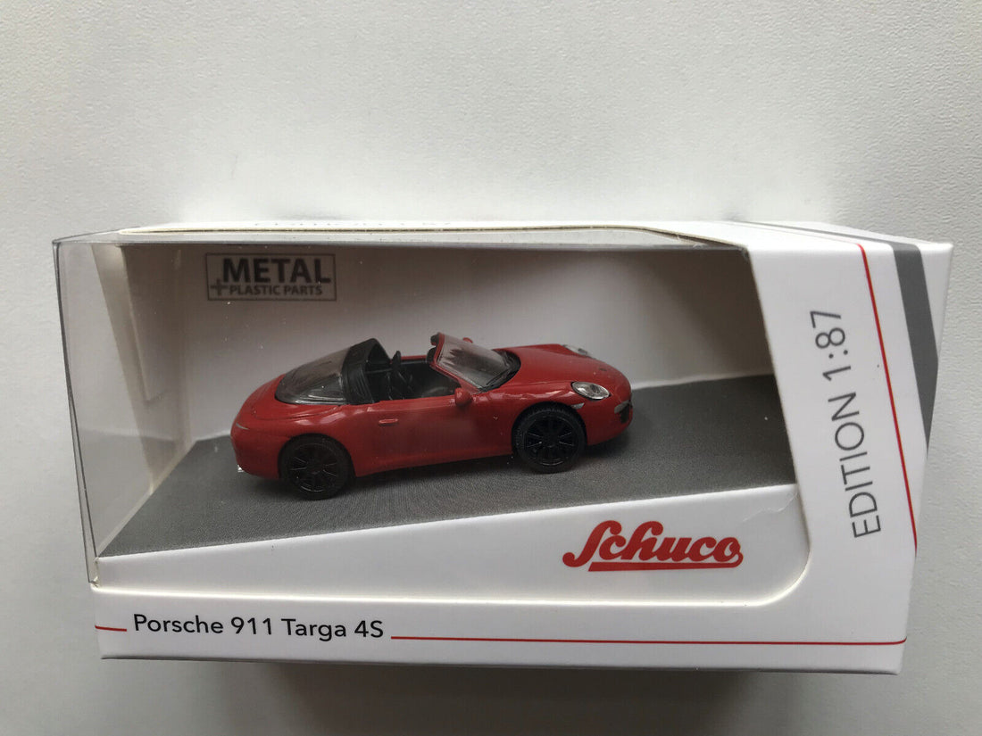 Porsche 911 Targa Convertible Red (Top Down) 1:87