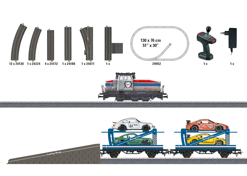 Rail Racing Car Set