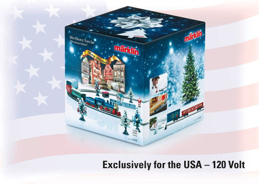 Christmas Starter Set. Exclusively for the USA 120 Volts. Steam Freight Train with an Oval of Track.