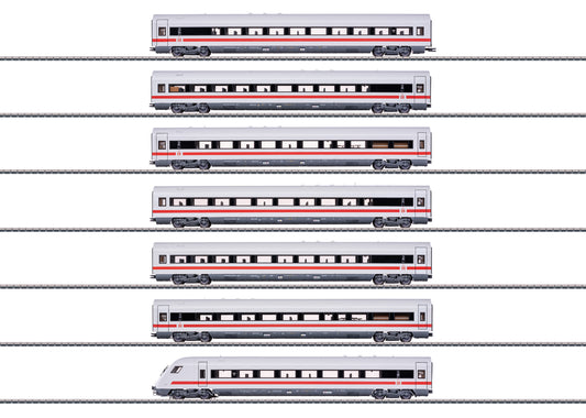 ICE Express Train Passenger Car Set