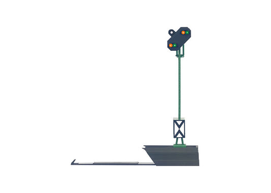 Color Light Distant Signal with Additional Light.