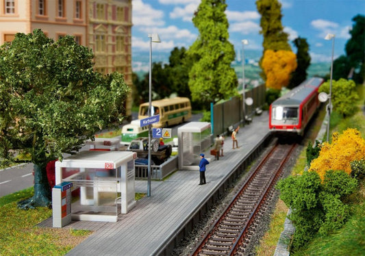 Modern Bus Shelter with Platform