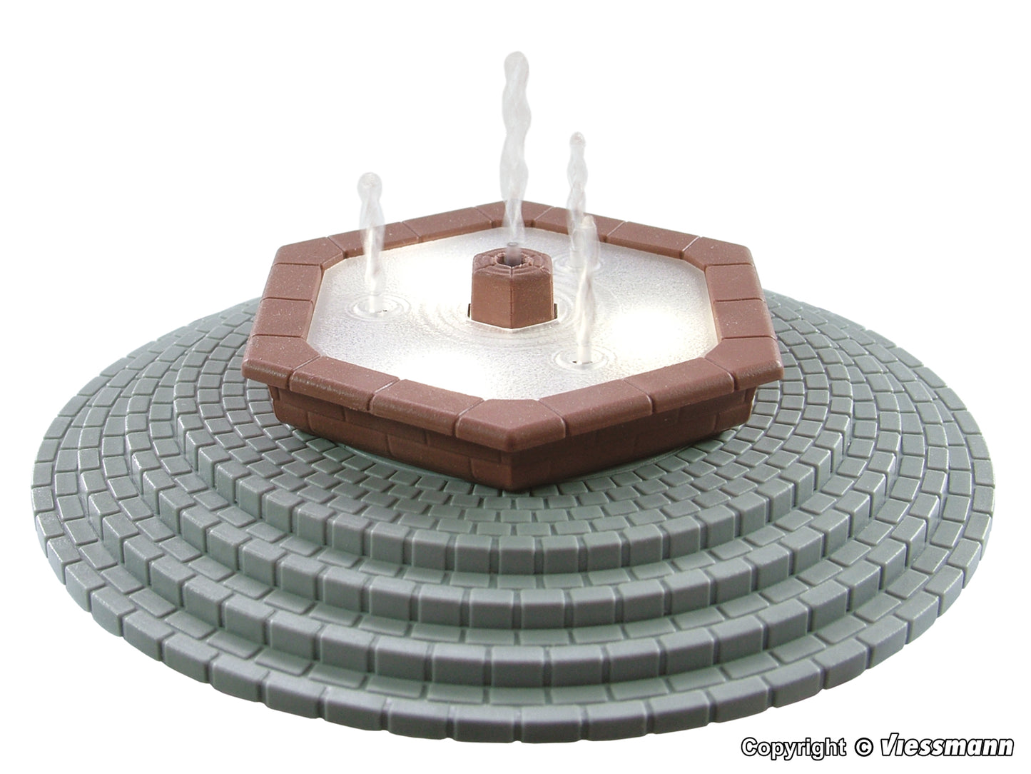 Multi-Jet Fountain with LED lighting, moving