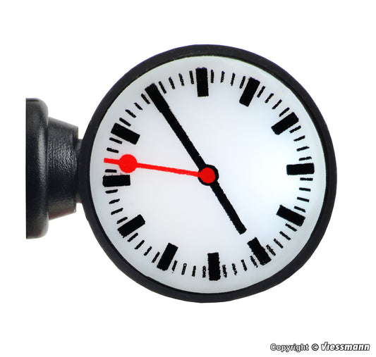 Lit Platform Wall Clock (White LED)