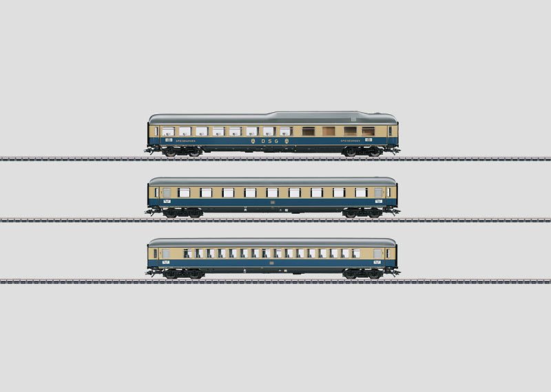 "Rheingold 1962" Express Train Passenger Car Set 2.