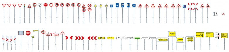 Set of Traffic Signs