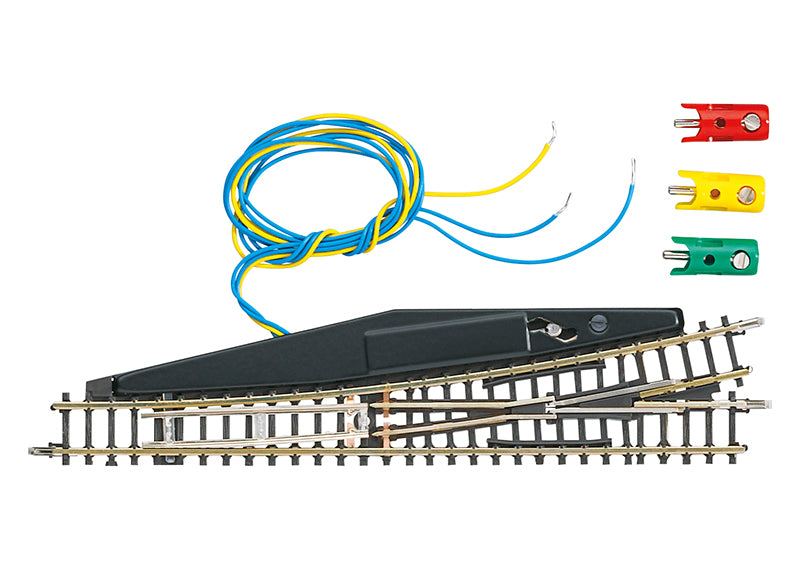 Electric Left Turnout Length 110 mm / 4-3/8"