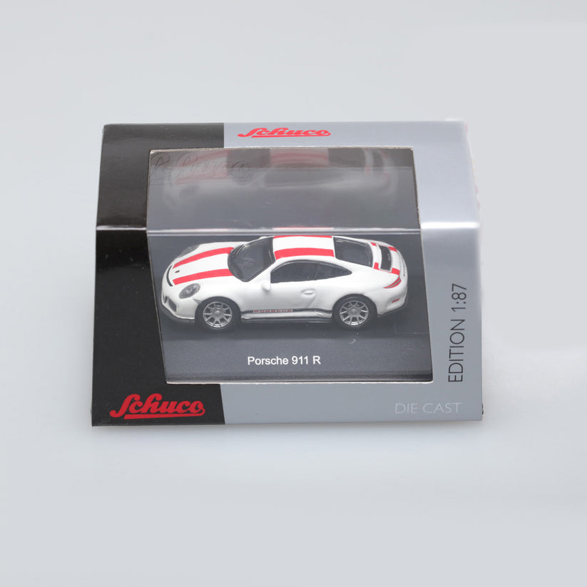 Porsche 911 R White/Red 1:87