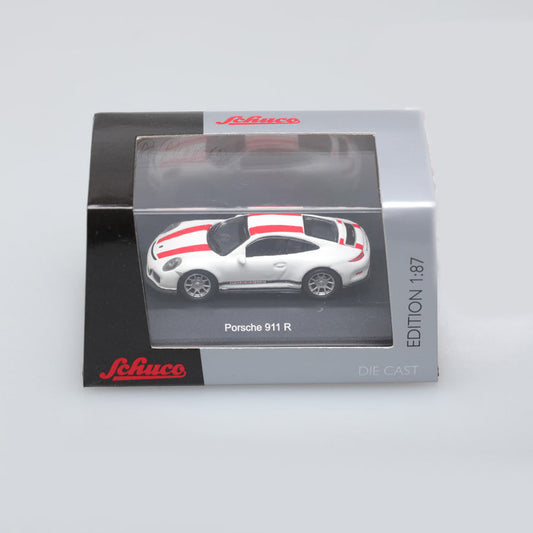 Porsche 911 R White/Red 1:87