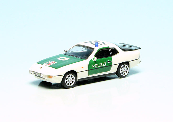 Porsche 924 Police Car Green/White
