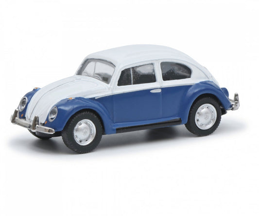VW Beetle Blue/White
