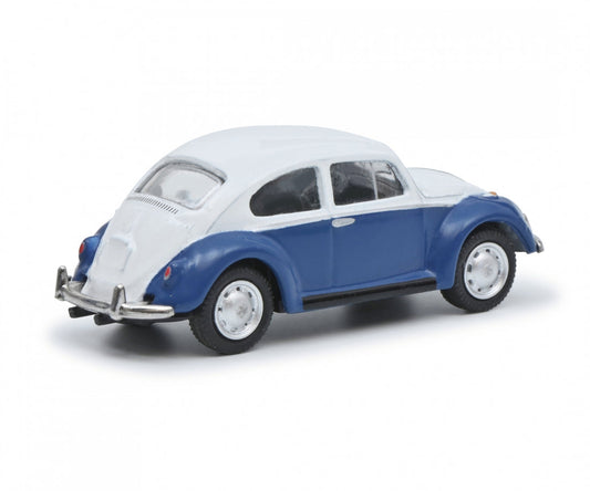 VW Beetle Blue/White