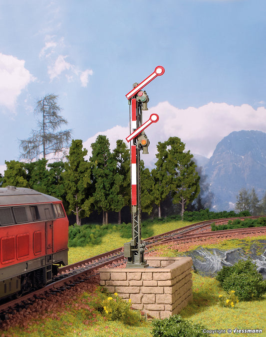 Digital Semaphore Home Signal, with 2 Coupled Arms