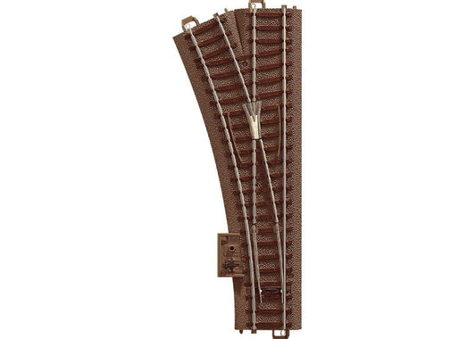 Trix H0 Left Turnout Length 188.3 mm / 7-3/8" / Curve 24.3° / Radius 437.5 mm / 17-1/4" (R2)