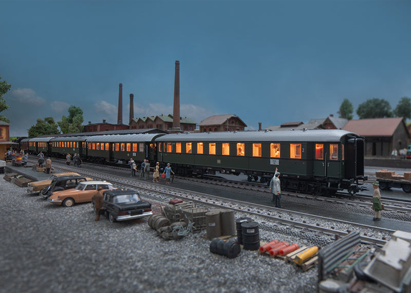 Passenger Train with a Freight Car