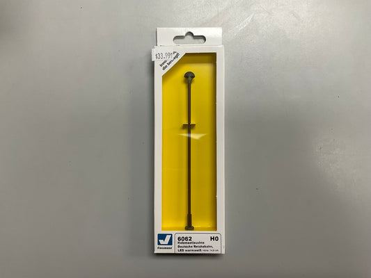 Wood Post Light GDR Reichsbahn, LED Warm-White