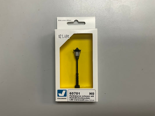 Park Lamp Black with Plug in Socket, LED Warm-White