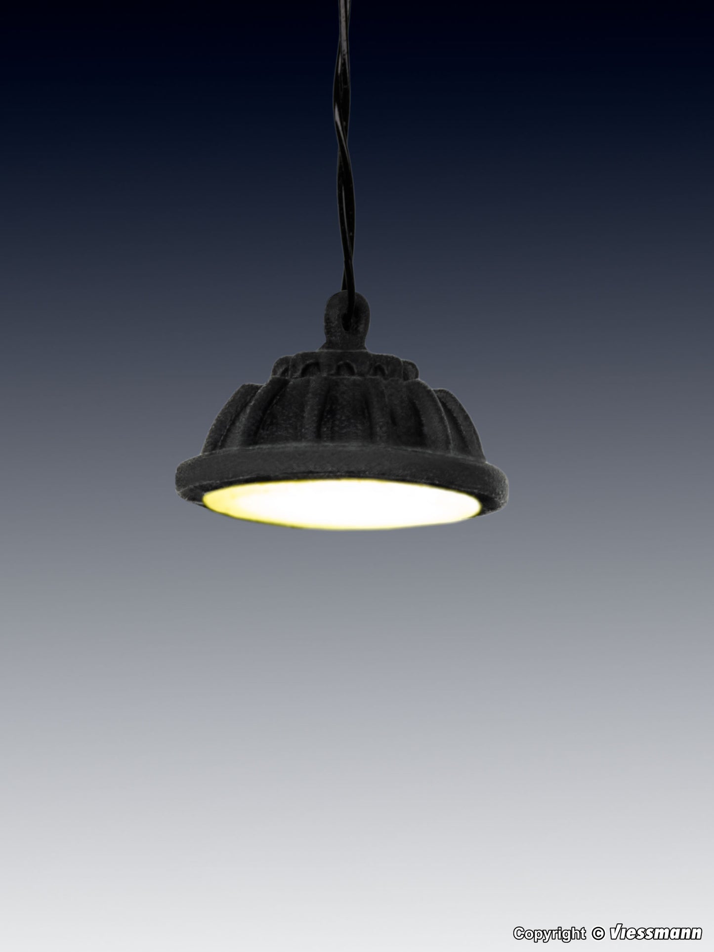 Modern Hanging Industrial Light, LED White