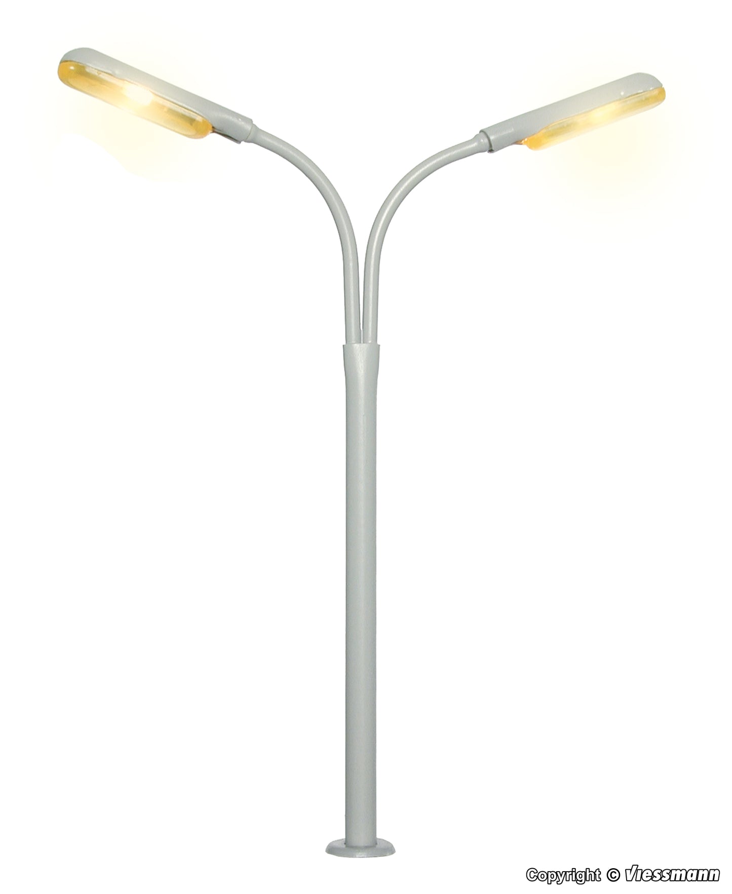 Whip Street Light Double, 2 LEDs Yellow