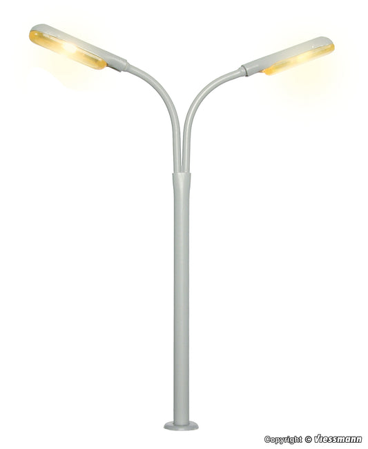 Whip Street Light Double, 2 LEDs Yellow