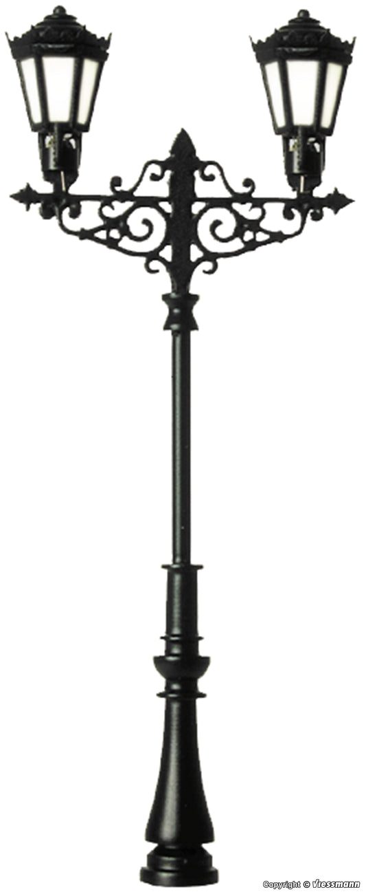 Double Gas Lamp, 2 LEDs Warm-White
