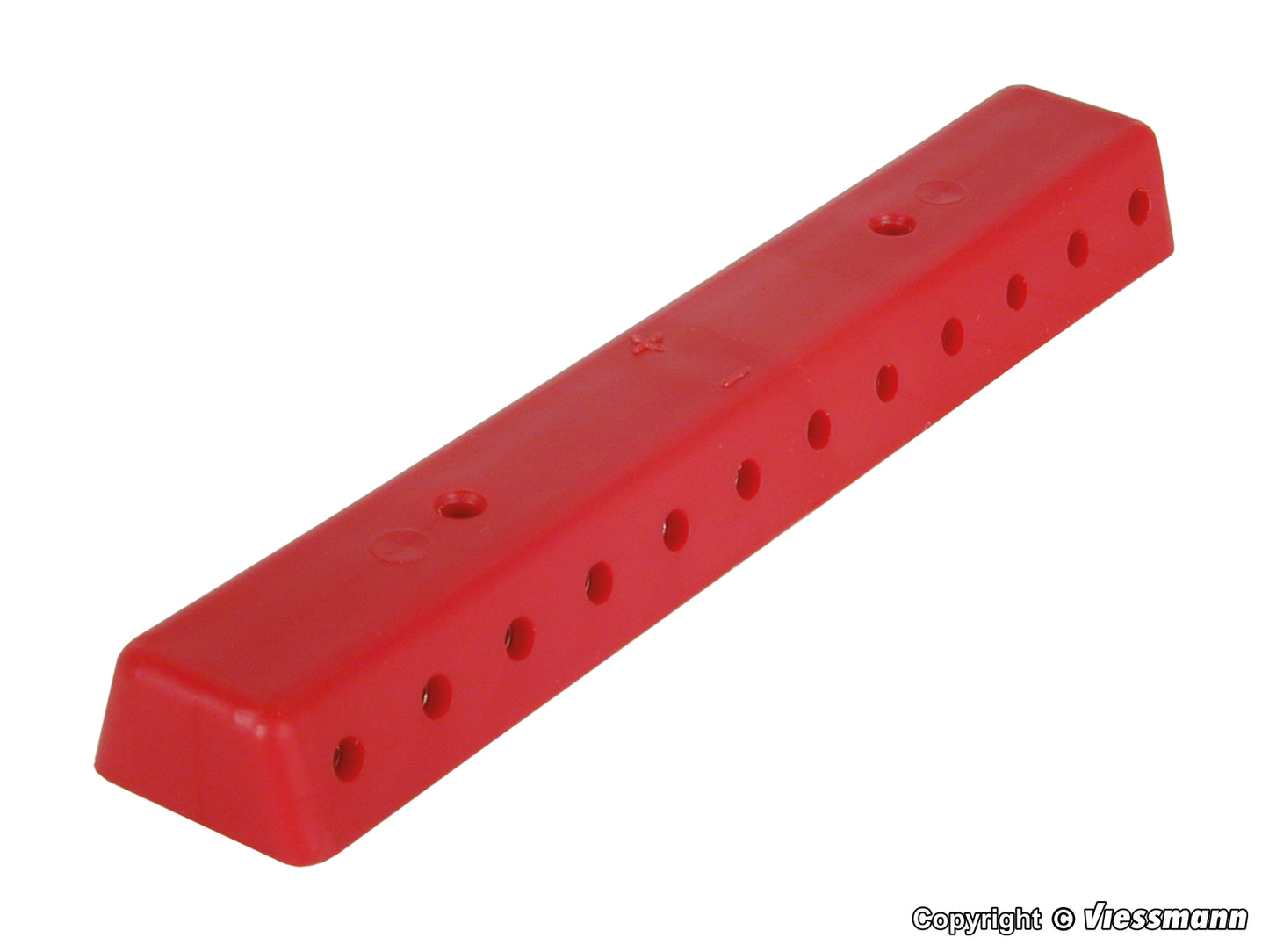 Red Rail with Screws, 2 Pieces