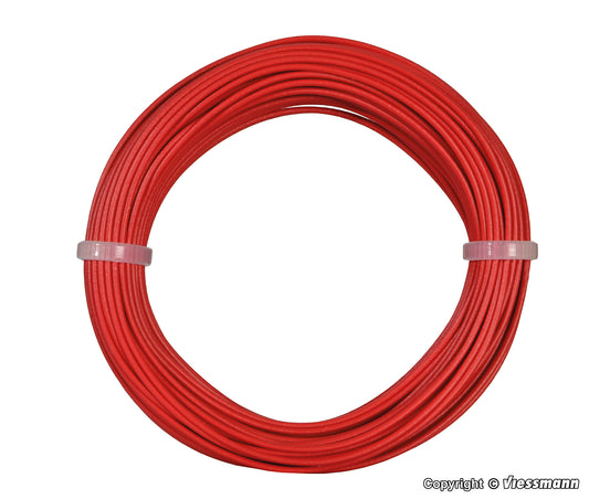 Wire 0.14 mm., Red, 10 m