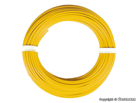 Wire 0.14 mm., Yellow, 10 m