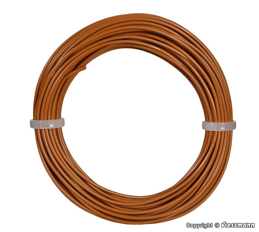 Wire 0.14 mm., Brown, 10 m