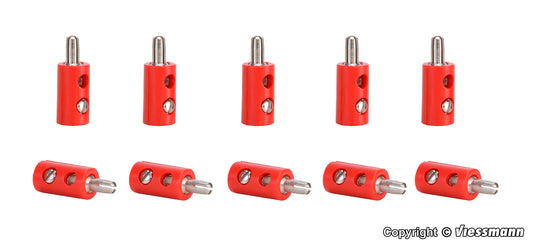 Red Plugs, 10 Pieces