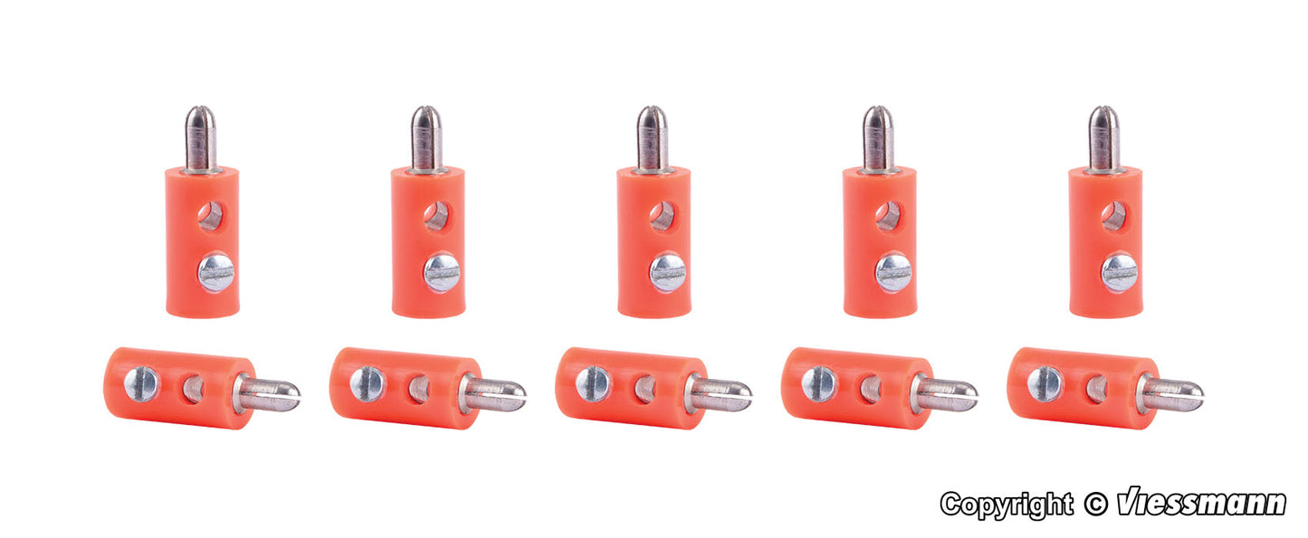 Orange Plugs, 10 Pieces