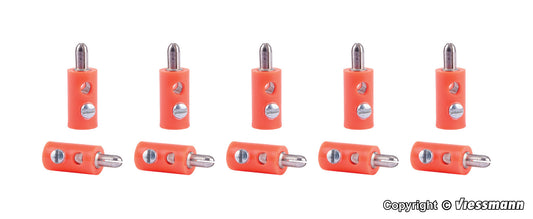 Orange Plugs, 10 Pieces