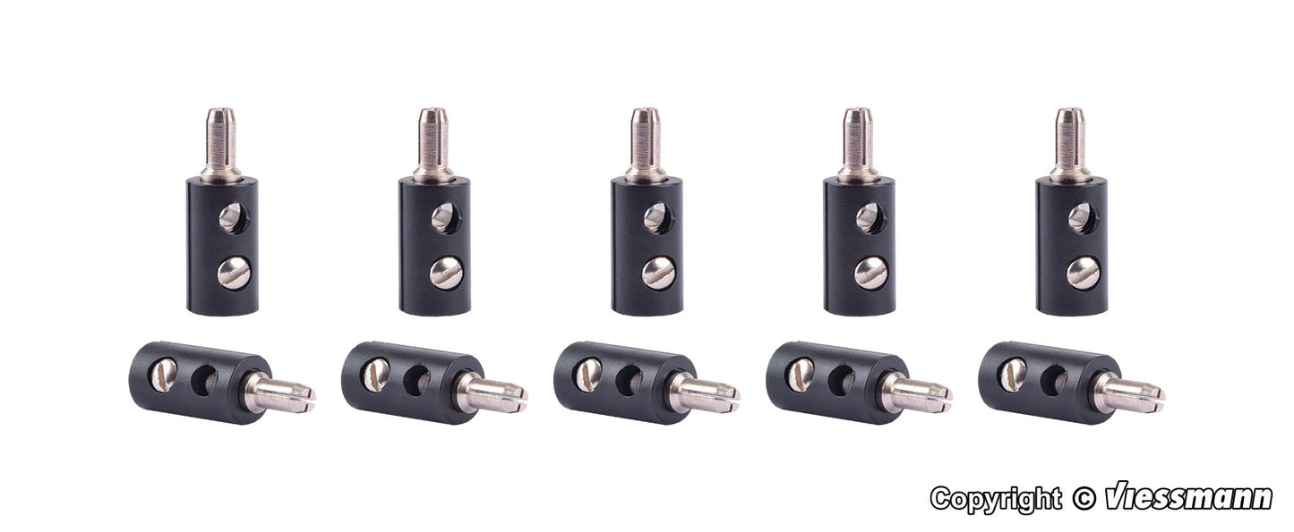 Black Plugs, 10 Pieces