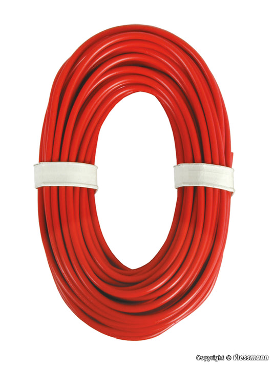 Red High-current Cable 0,75 mm., 10 m.