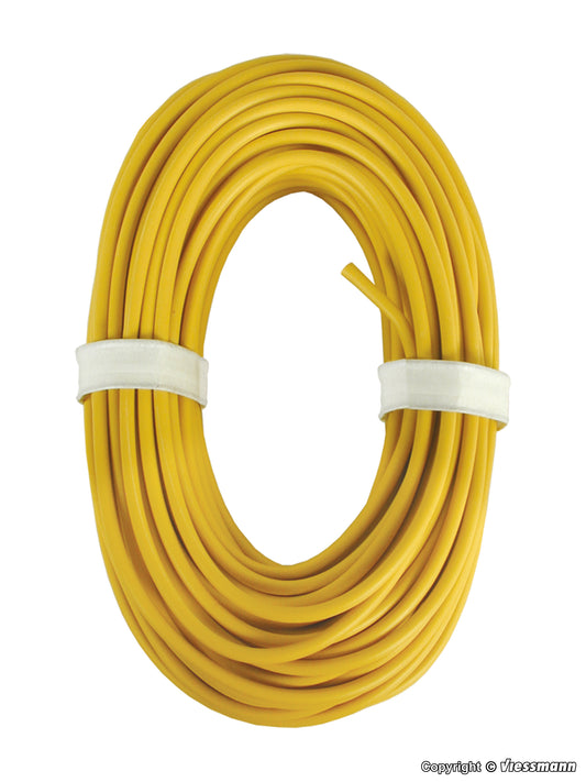 Yellow High-current Cable 0,75 mm., 10 m.