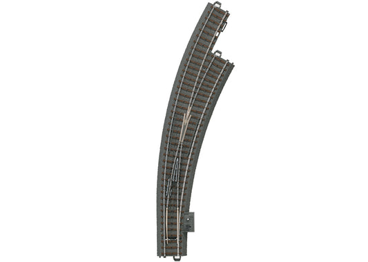 Right Curved Turnout Radius 515 mm / 20-1/4"