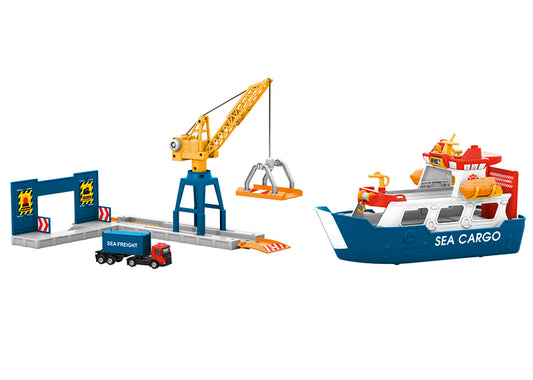 My World - Freight Ship and Harbour Crane