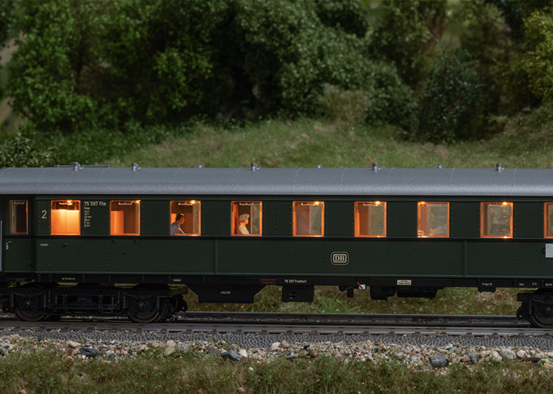 Passenger Train with a Freight Car