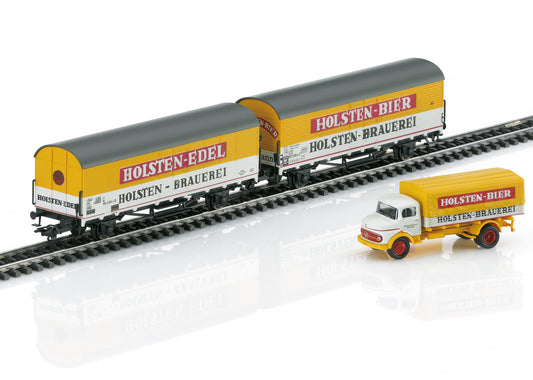 Beer Refrigerator Car Set "Holsten"